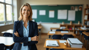A Teacher who is fighting for her teacher tenure rights.